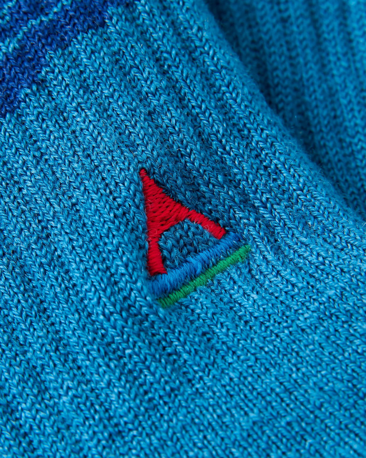 Tahola Merino Socks - Blue Steel - Flatlay