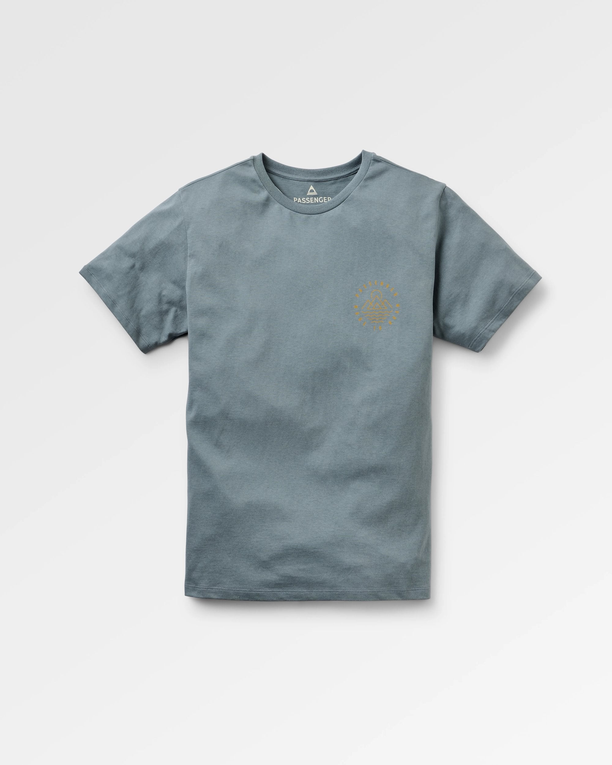 Escapism Recycled Cotton T-Shirt - Storm Grey - Flatlay