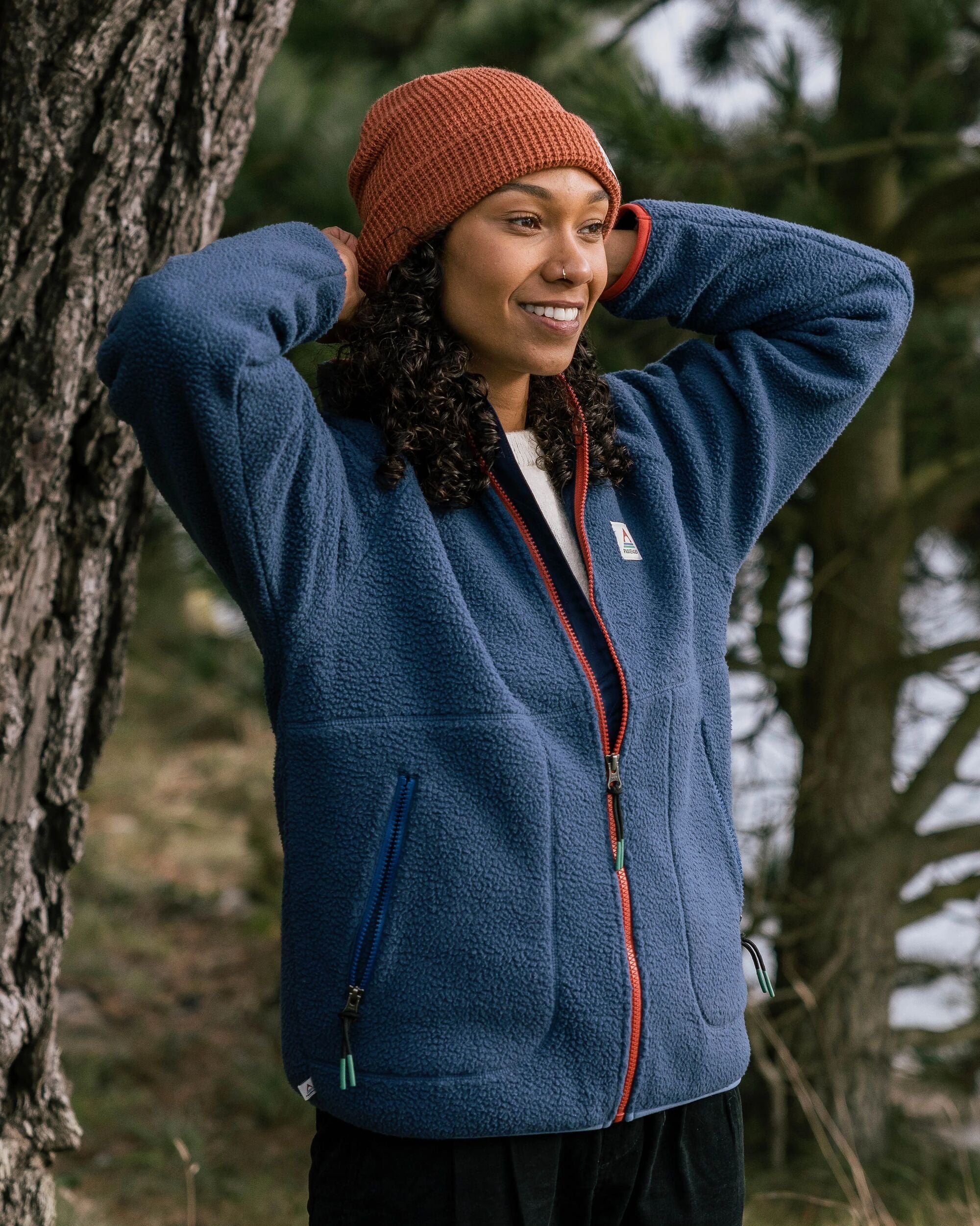 Veste Zippée Bianca En Laine Et Polyester - Taille FR44/EU42 - Neuf Avec étiquettes