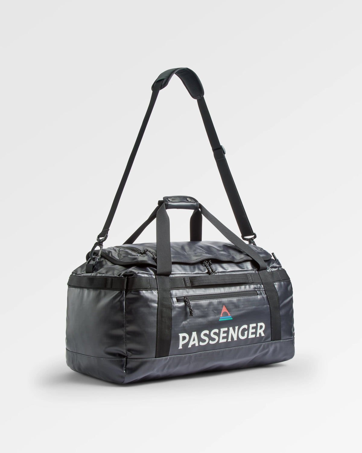 Roamer 60L Duffel Bag - Phantom Black - Flatlay