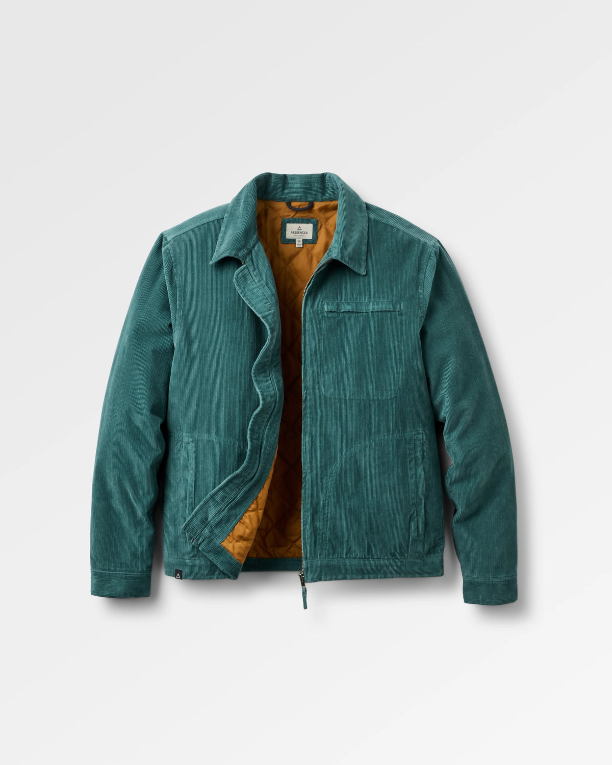 Taylor Organic Cord Jacket - Deep Ocean - Flatlay