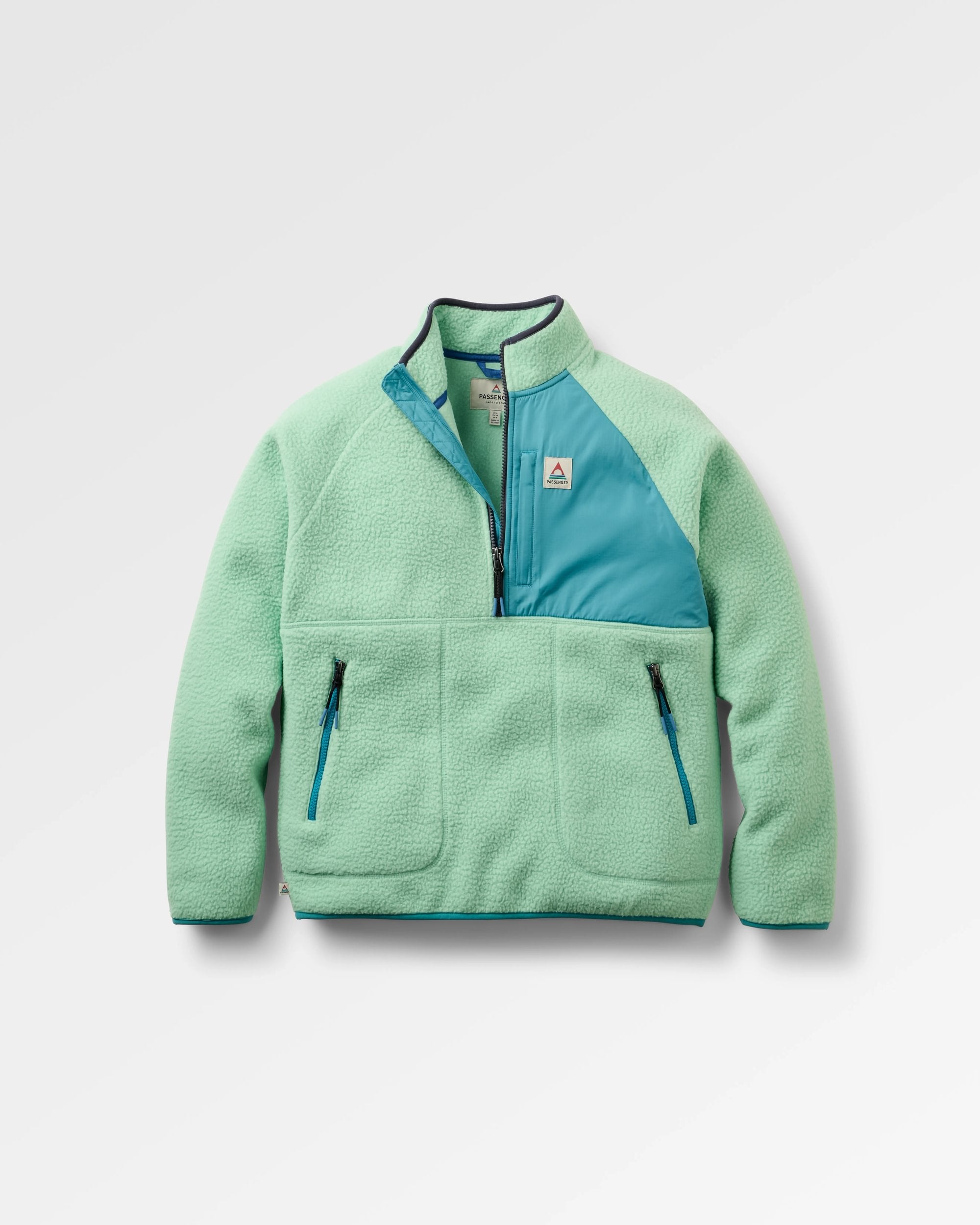 Home Recycled Sherpa Fleece - Seafoam - Flatlay