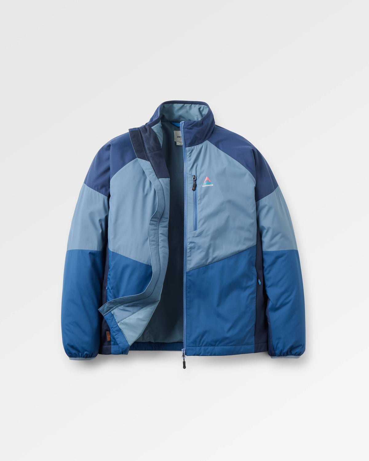 Daybreak Lightweight Recycled Thermore® Hoodless Jacket - Rich Navy/Storm Grey/Dark Denim - Flatlay