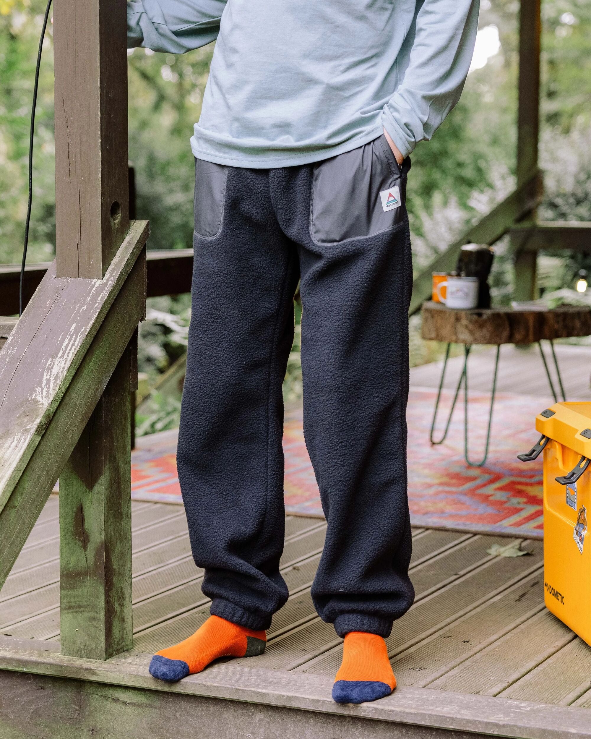 Offgrid Recycled Sherpa Fleece Jogger - Black - Lifestyle