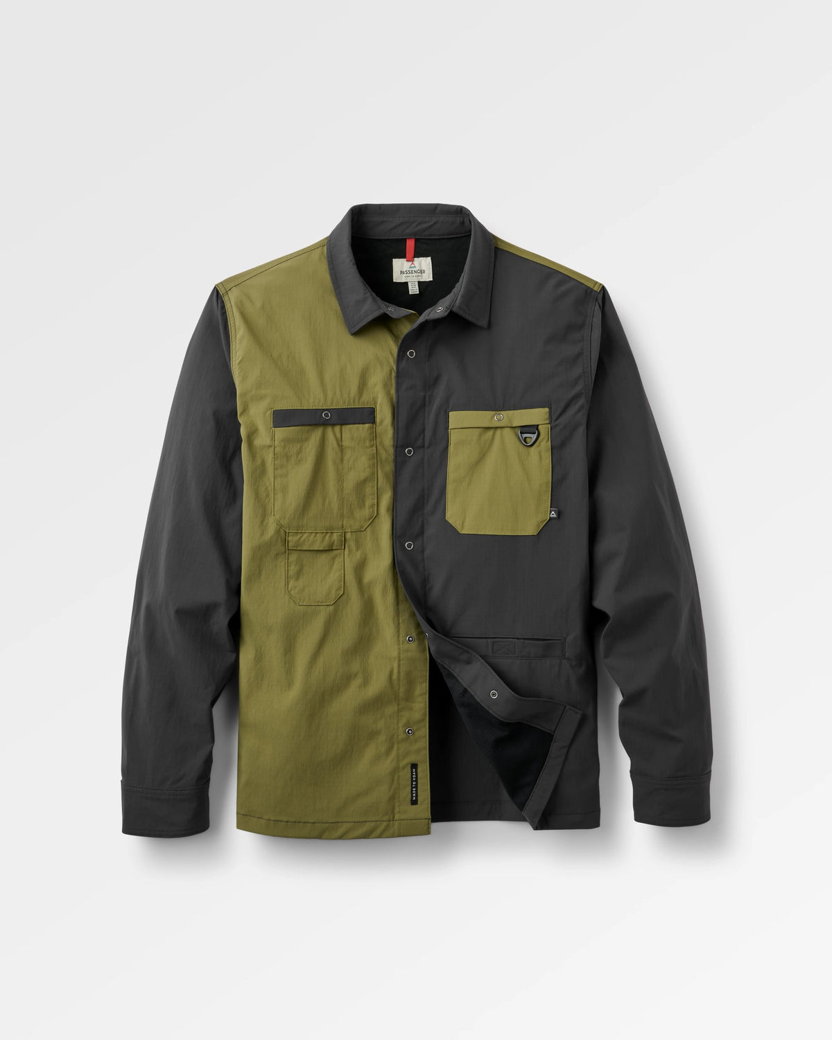 Patrol Ripstop Utility Shirt - Faded Black/Khaki - Flatlay
