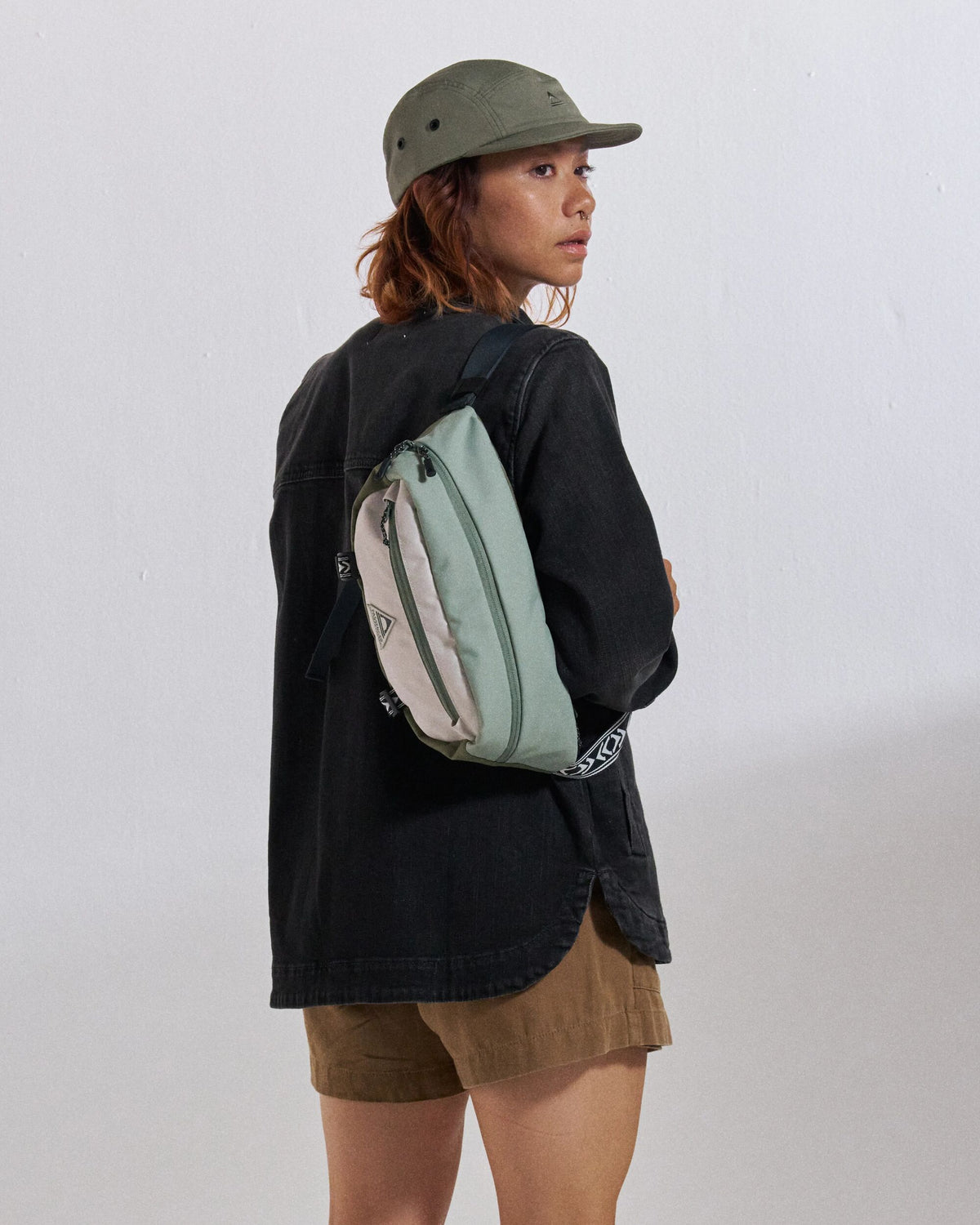 Boondocker Hip Pack - Pistachio/Misty Grey - Studio Model - Female