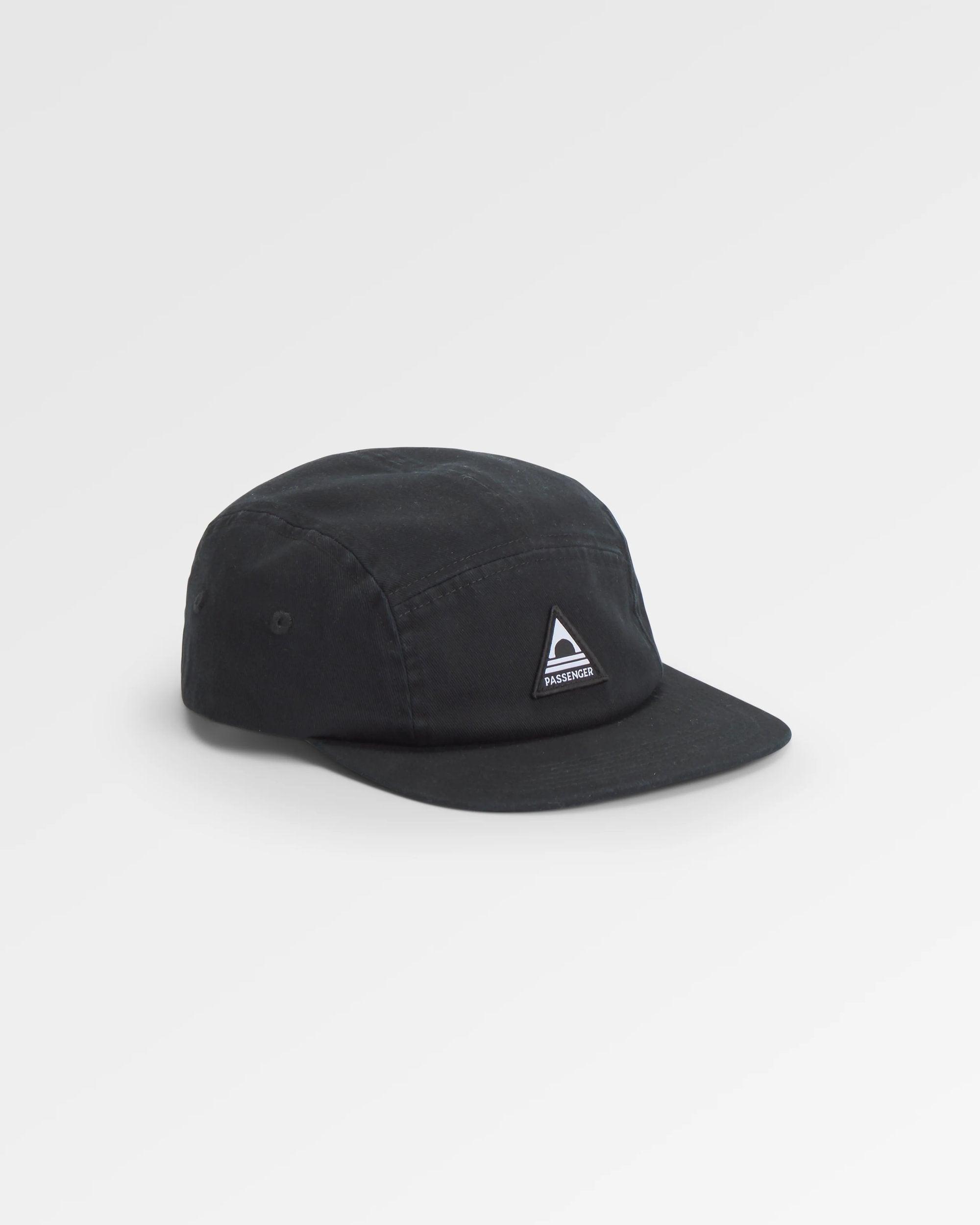 Fixie Recycled 5 Panel Cap - Faded Black - Flatlay