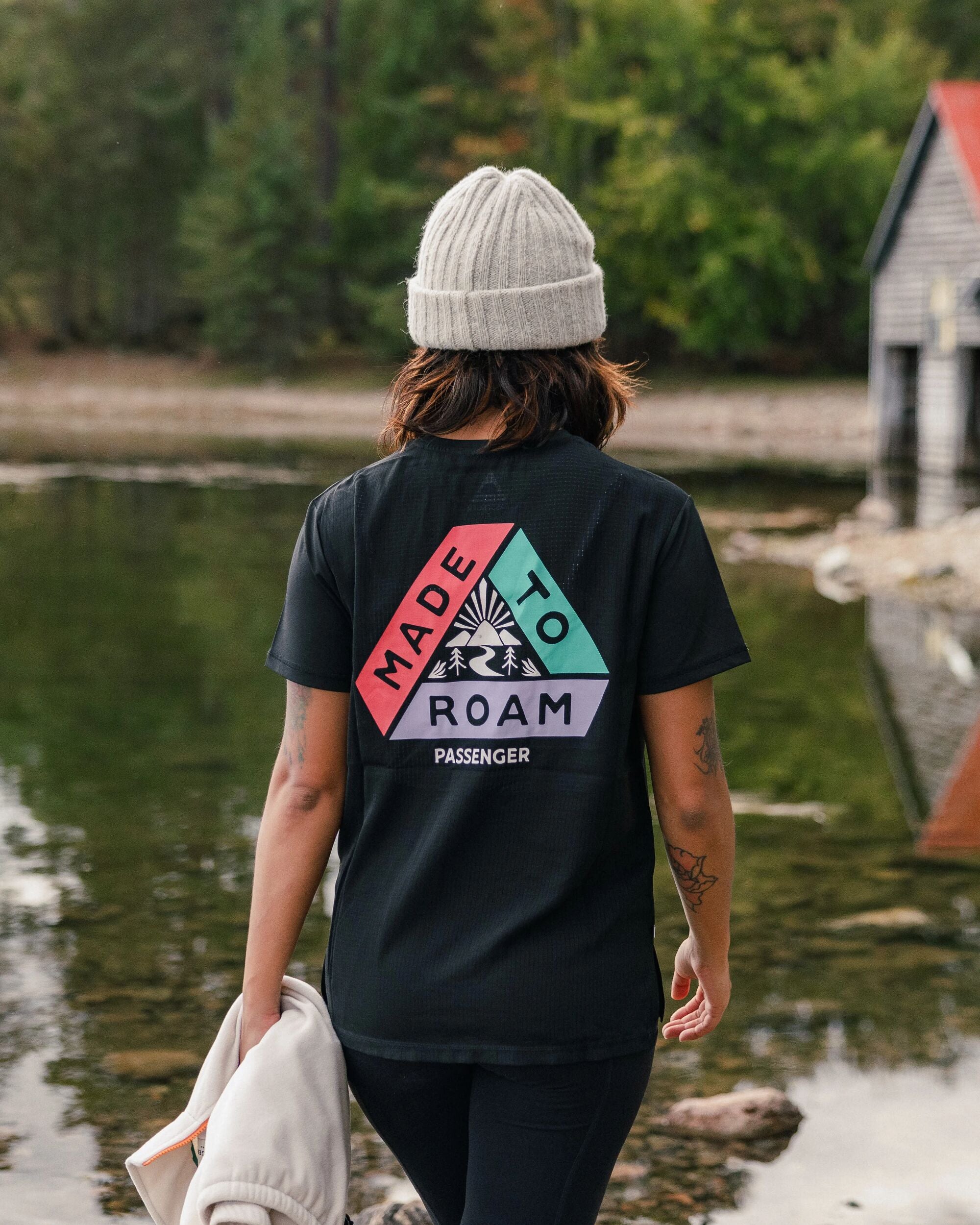 Aurora Active T-Shirt - Black - Lifestyle