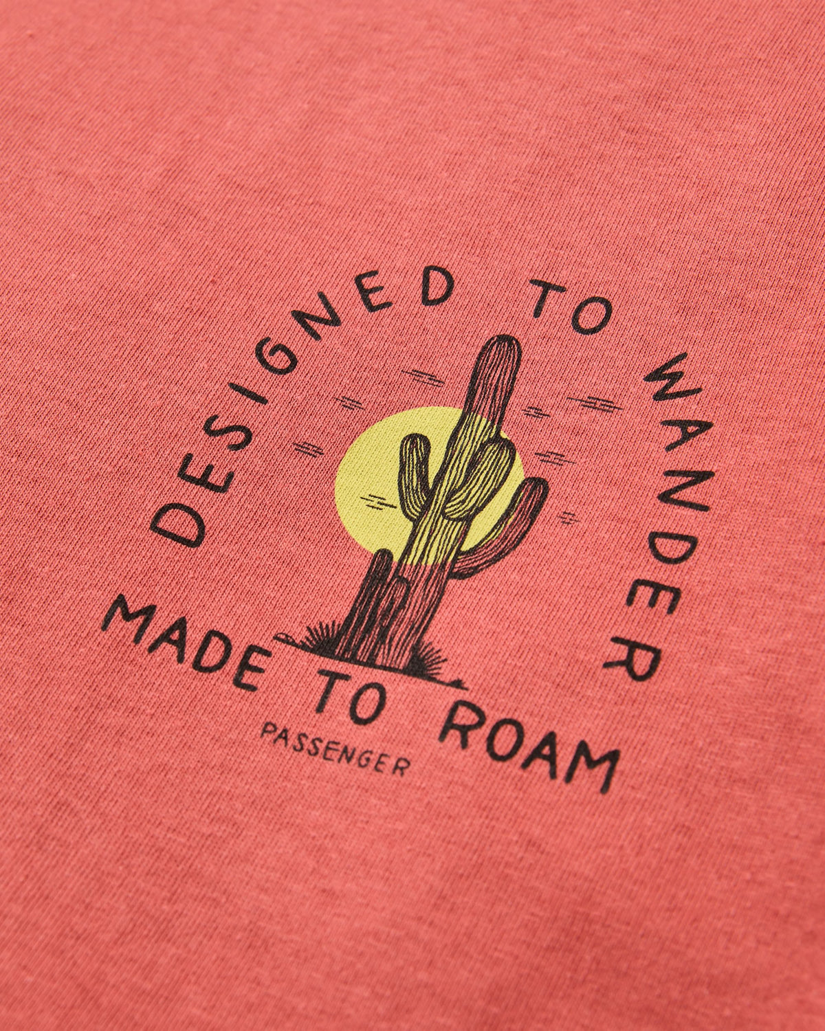 Explore LS T-shirt - Redwood - Flatlay