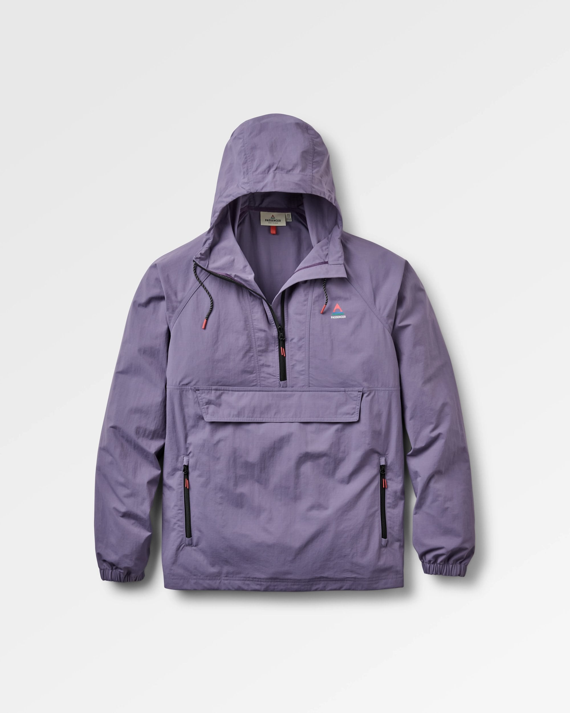 Seek Out Wind Resistant Anorak - Heather - Flatlay