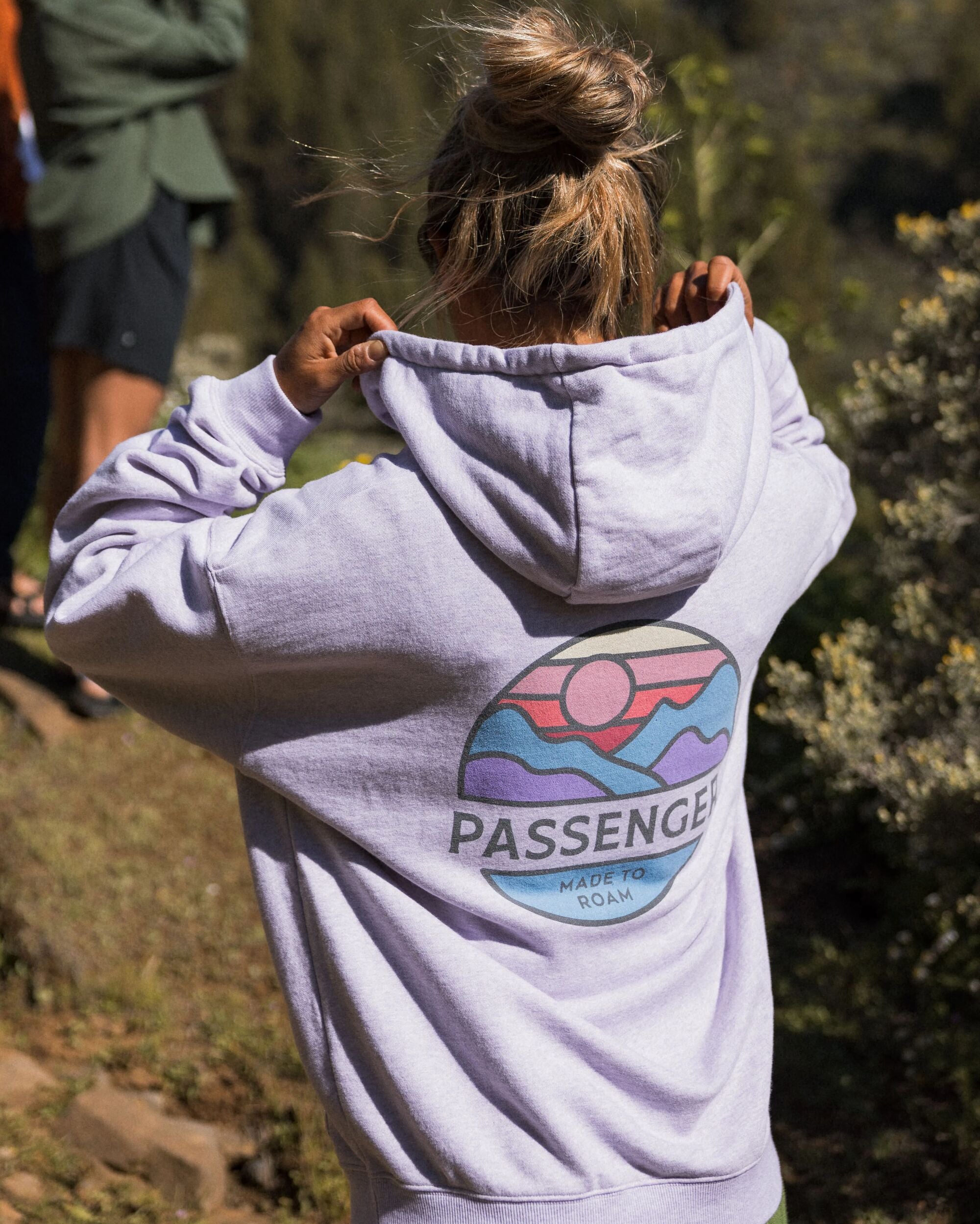 Sweat à Capuche Décontracté en Coton Bio Laidback Lilac Mist Marl