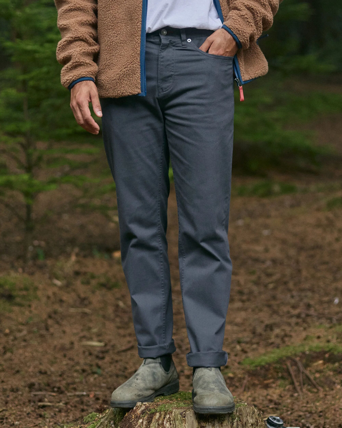 365 5 Pocket Trouser - Charcoal - Lifestyle