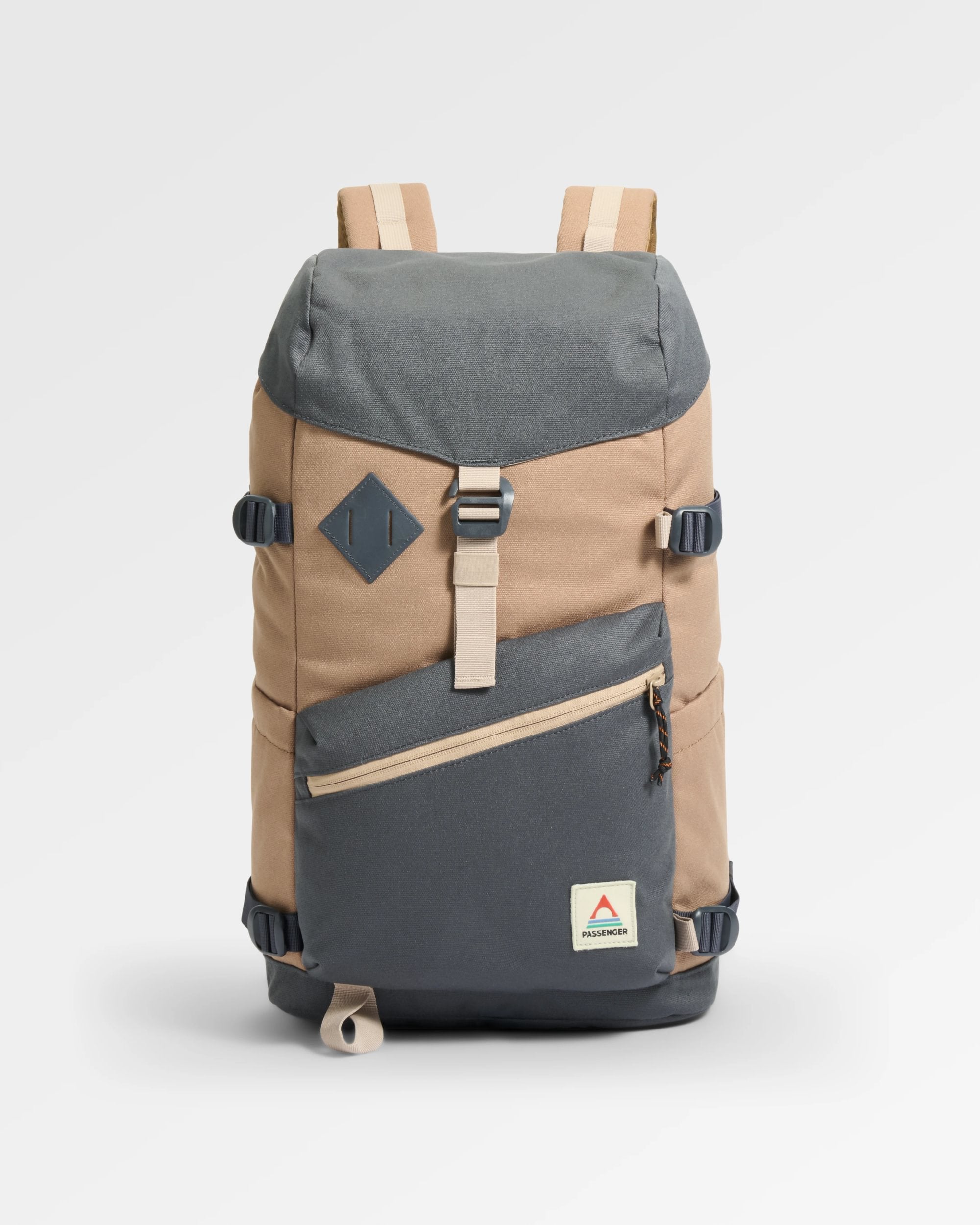 Vantage 24L Backpack - Charcoal/ Caramel - Flatlay