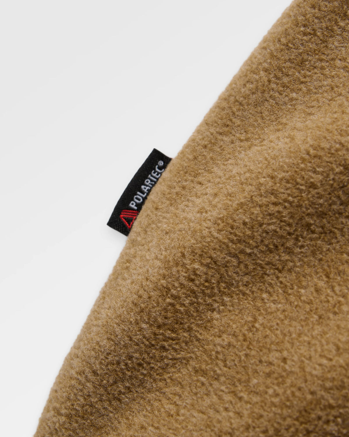 Woodland Full Zip Hooded Polar Fleece - Dark Denim/Caramel - Flatlay