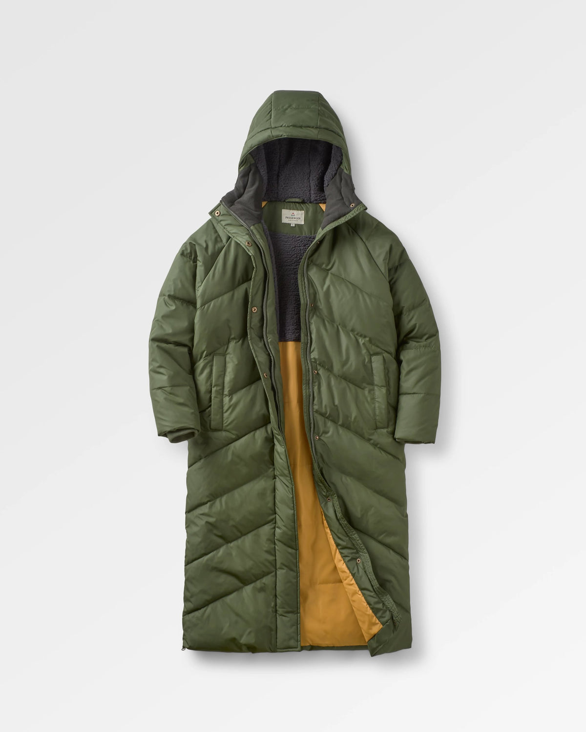 Tasman Long Insulated Jacket - Fir Tree - Flatlay