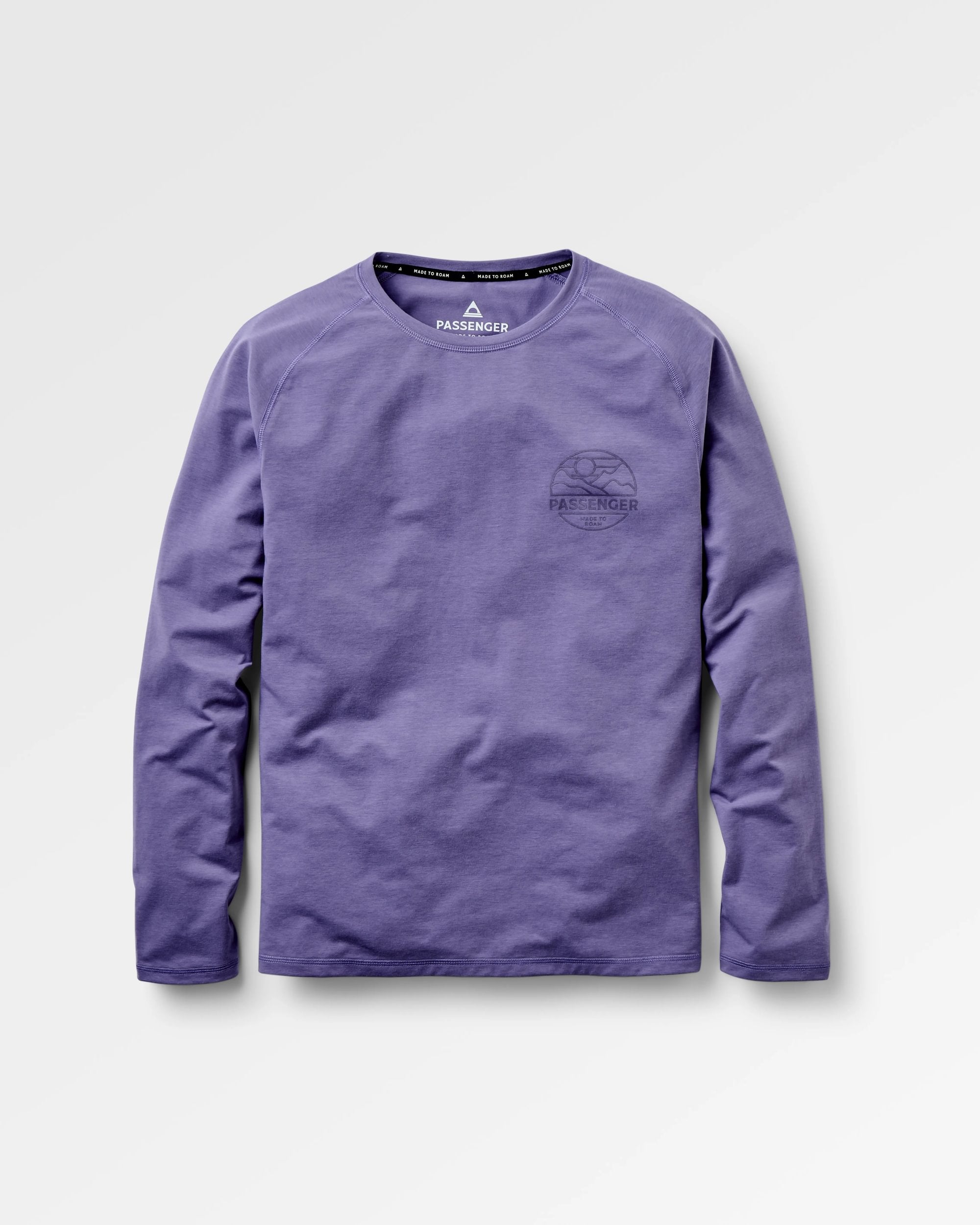 Sedona Recycled Active LS T-Shirt - Heather - Flatlay