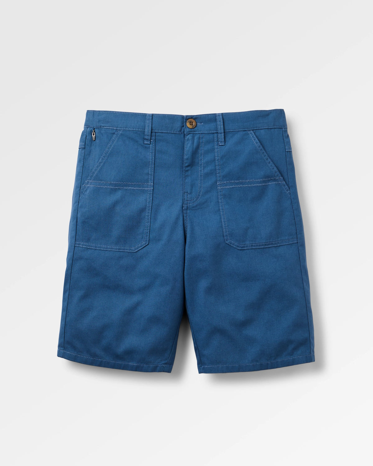 Lani Light Cotton Short - Dark Denim - Flatlay