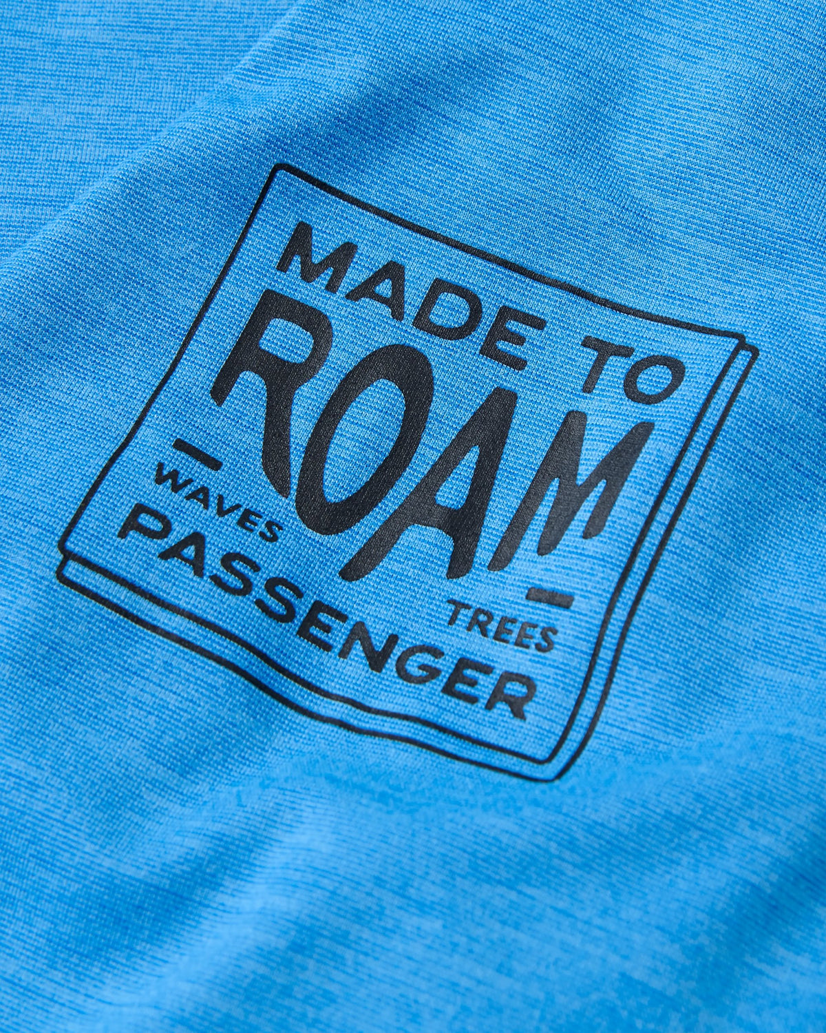 Light Ray Lightweight UPF50 LS T-Shirt - Marine Blue Marl - Flatlay