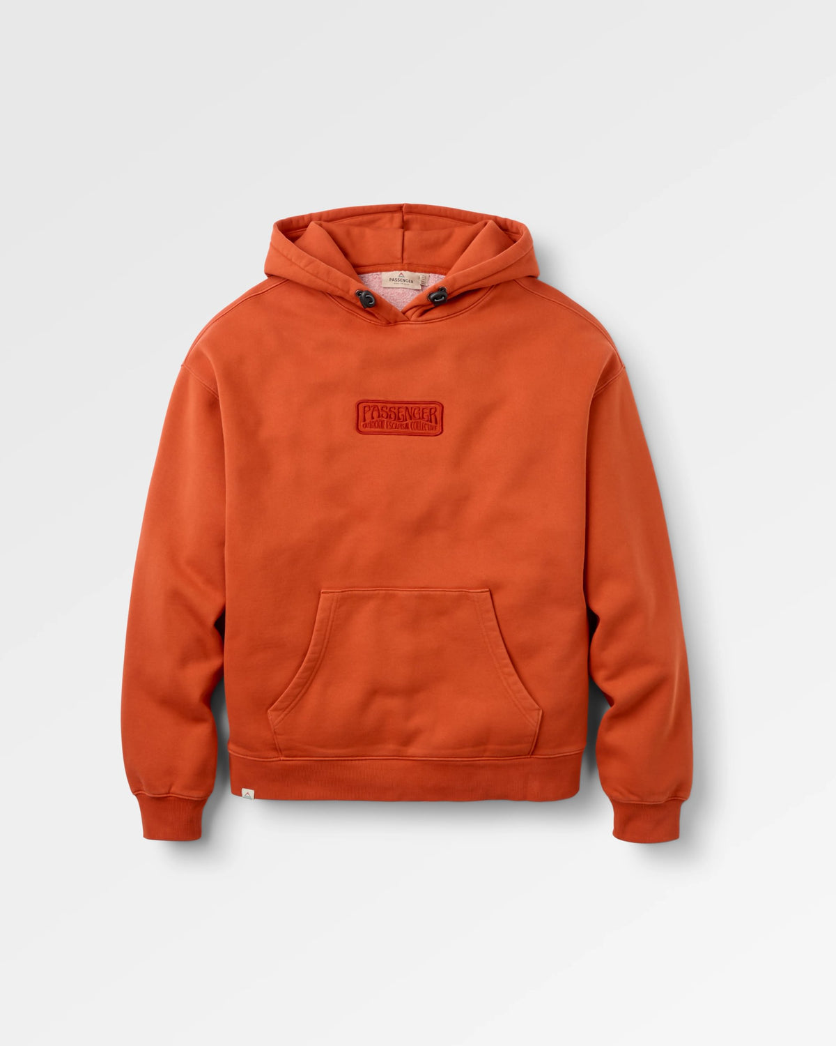 Boundless Relaxed Fit Hoodie - Dark Rust - Flatlay