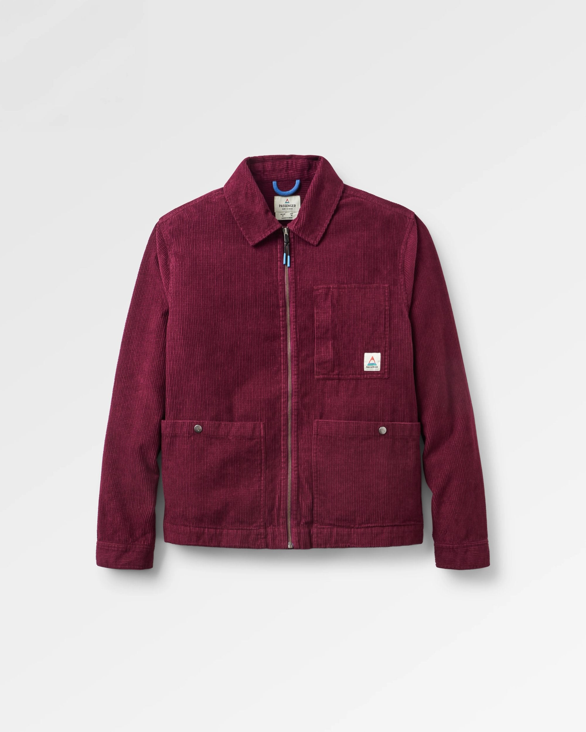 Harvest Organic Cotton Cord Overshirt - Fig - Flatlay