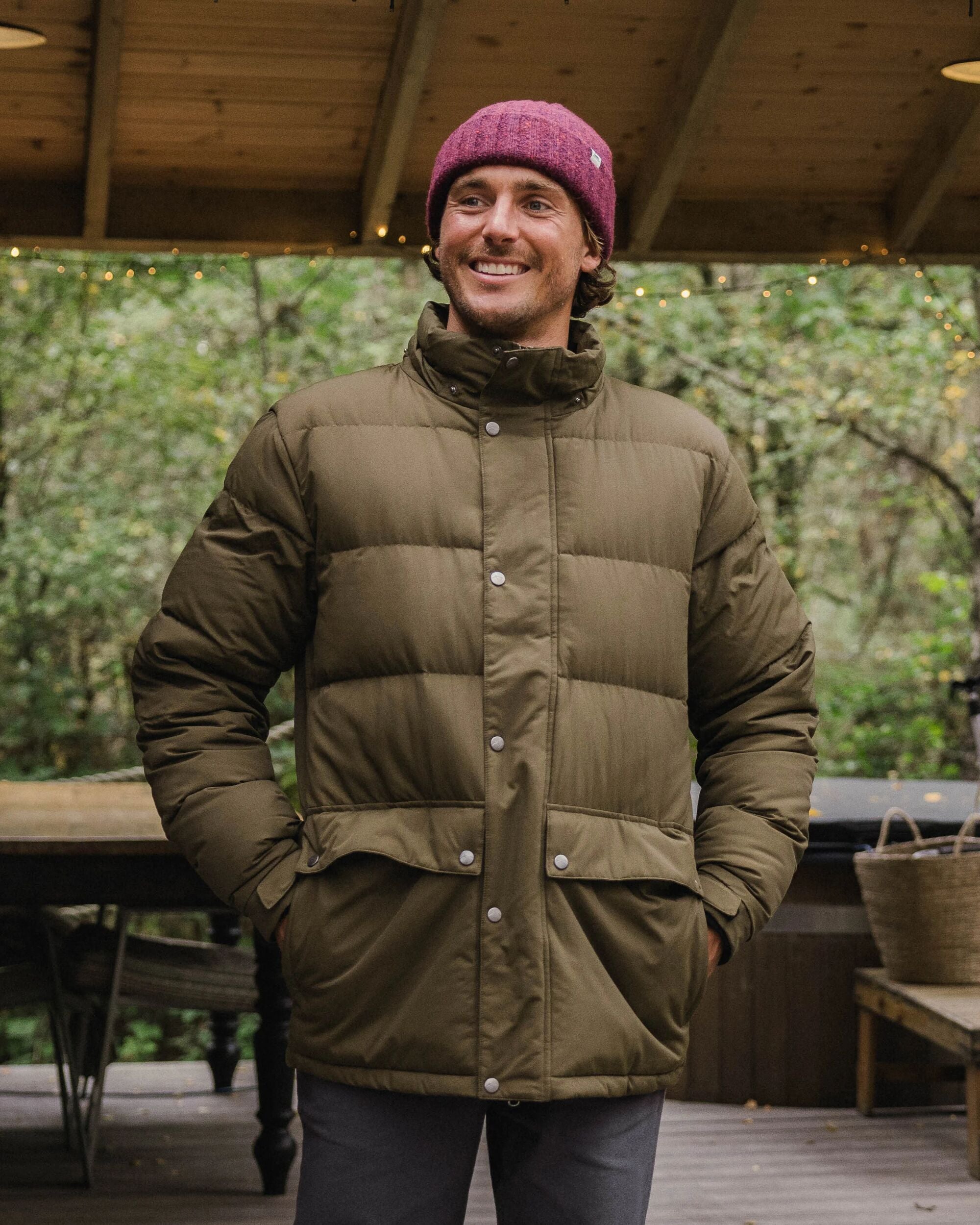 Grounded Down Jacket - Dark Olive - Lifestyle