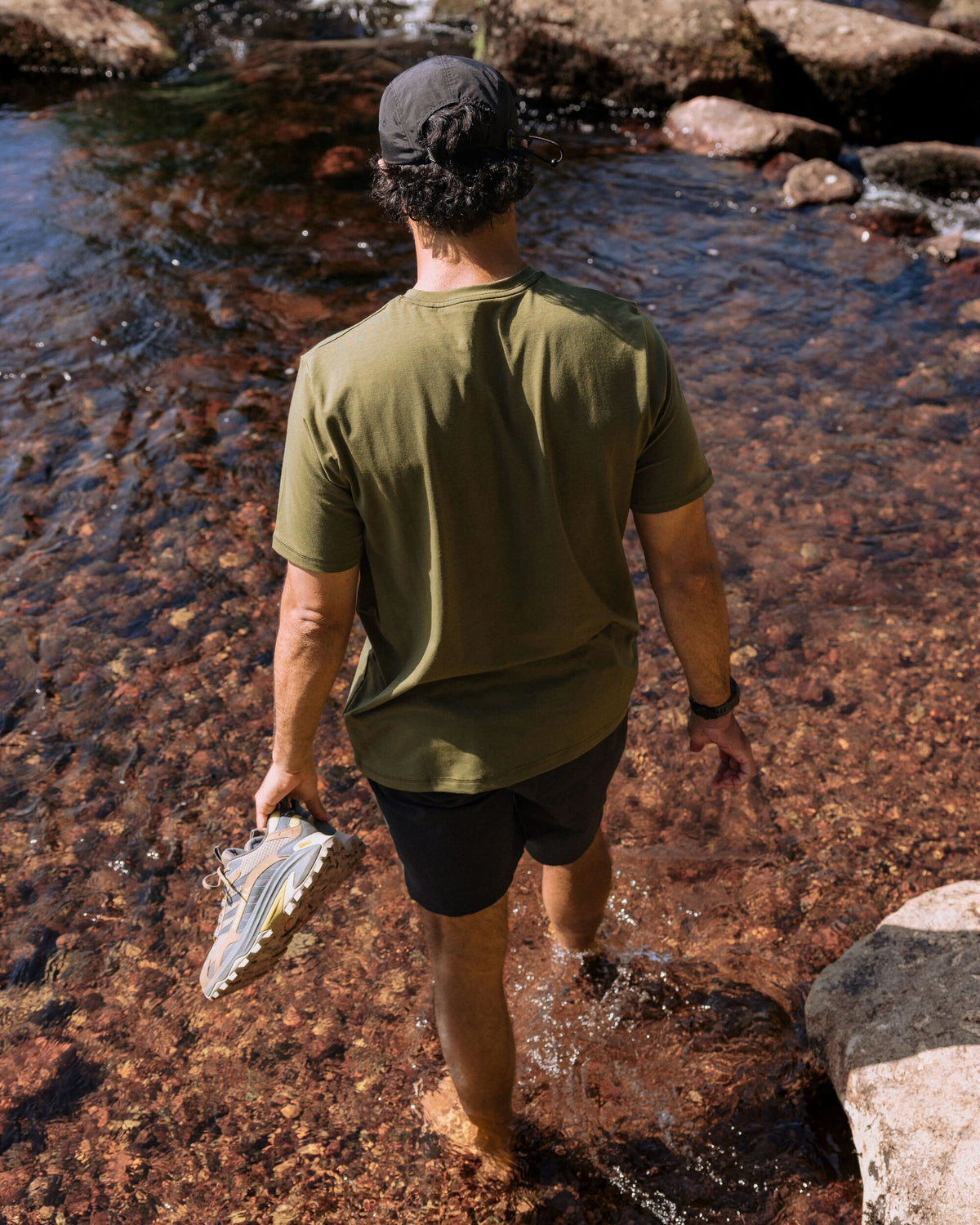 Classic Logo Drirelease® Active T-Shirt - Khaki - Lifestyle