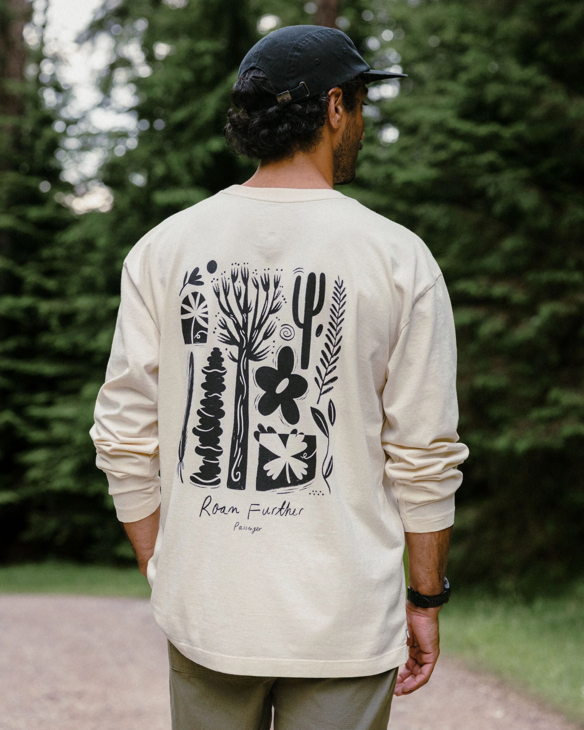 Roam Further Relaxed Fit LS T-Shirt - Birch - Lifestyle