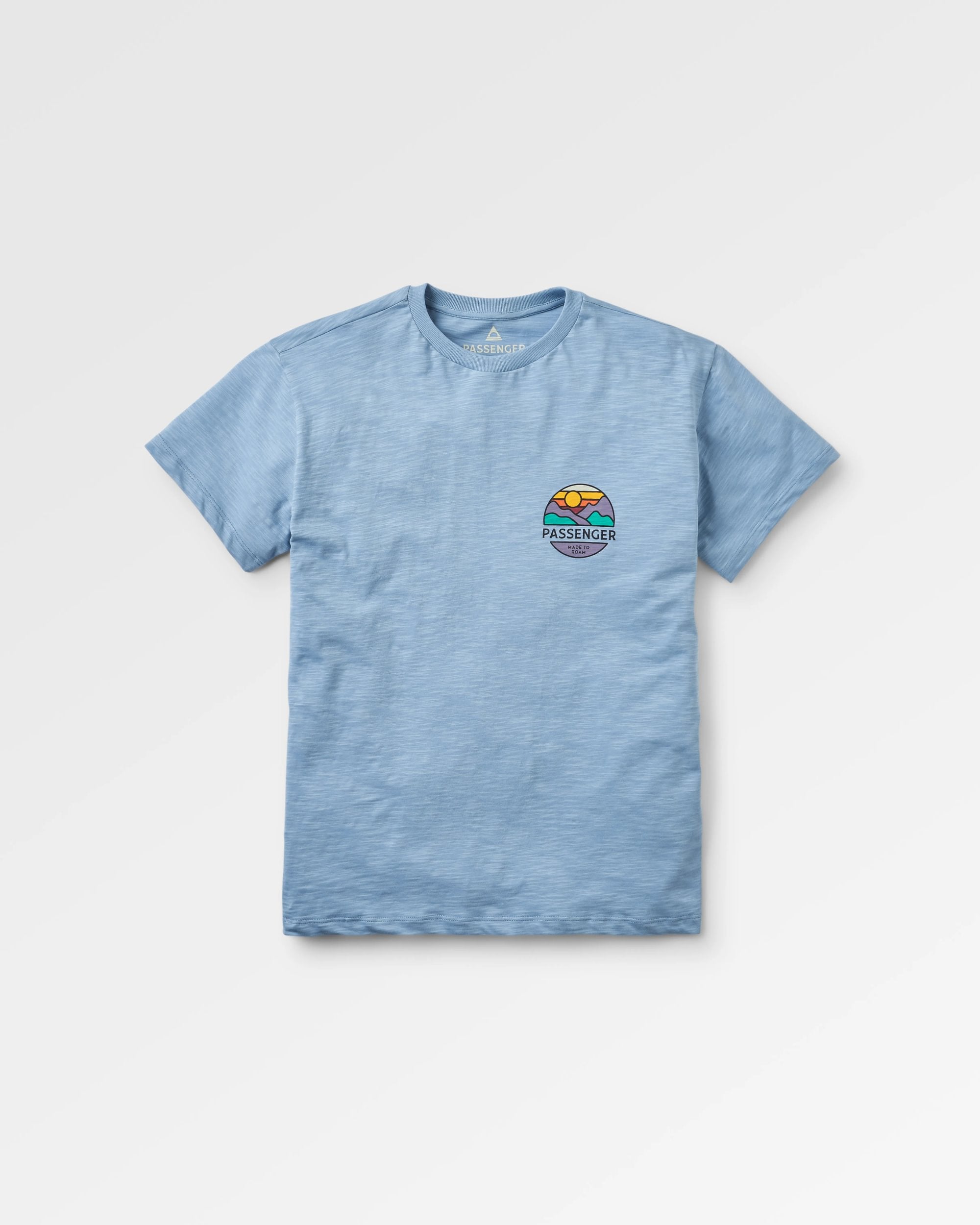 T-shirt en Coton Recyclé Laidback Denim Délavé