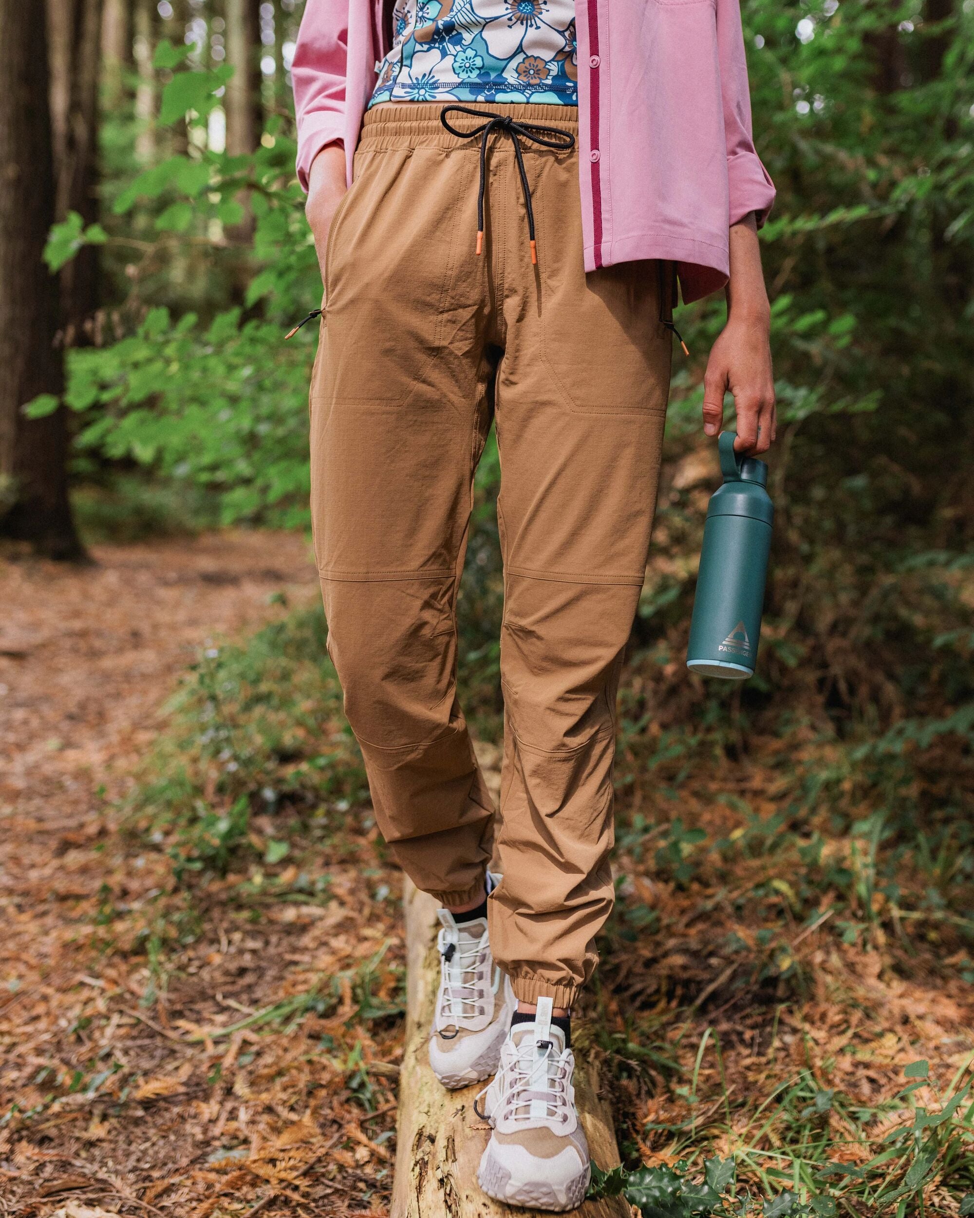 Sandstone Recycled Active Trail Jogger - Toffee - Lifestyle