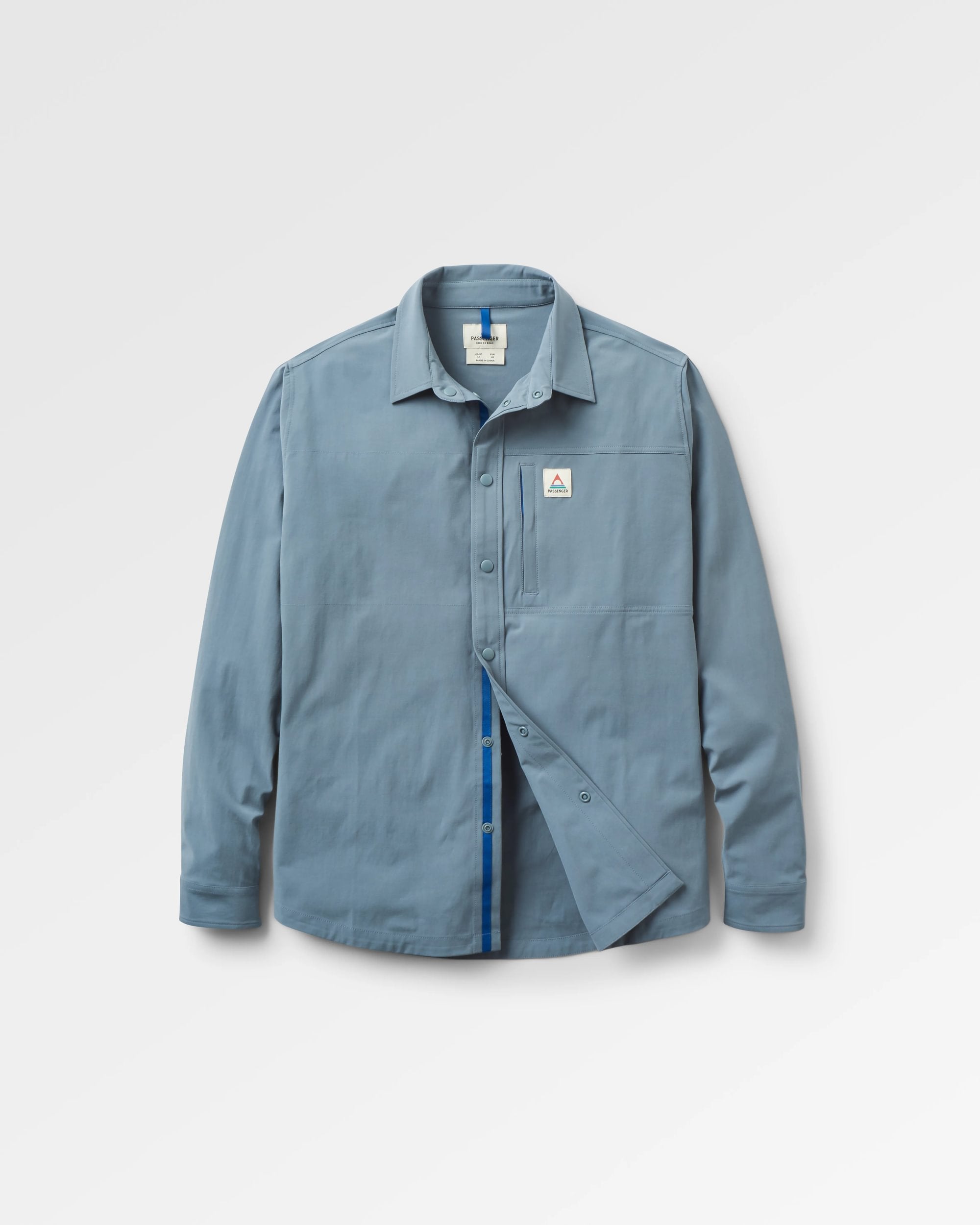 Traveller Stretch Shirt - Storm Grey - Flatlay