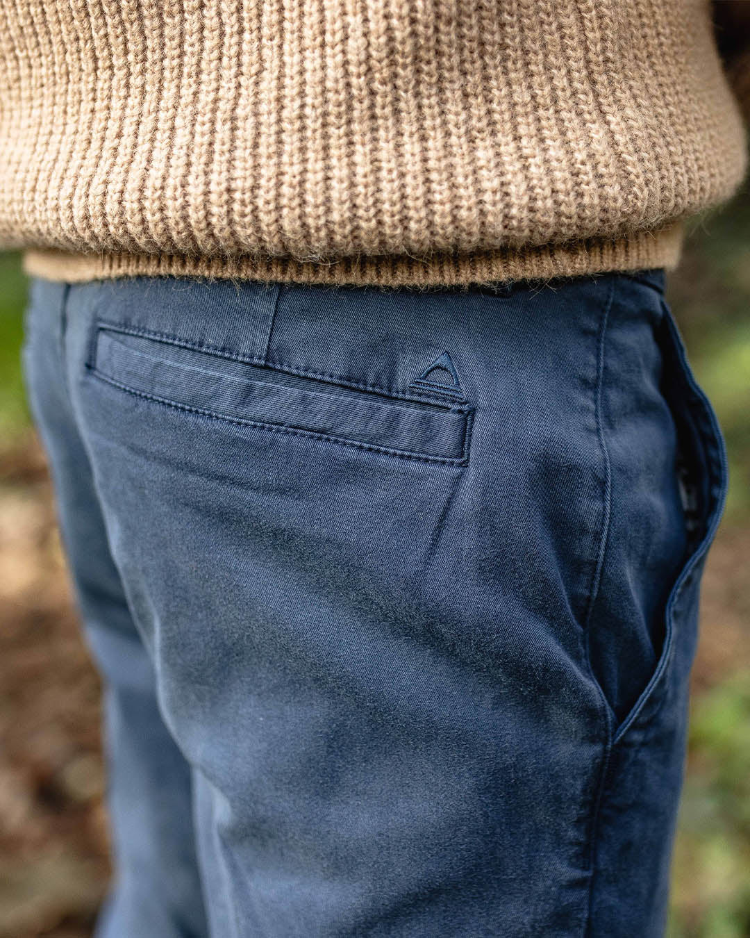 365 Organic Cotton Trouser - Dark Denim - Lifestyle