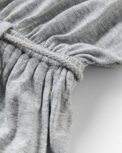 Rivergate Organic Cotton Maxi Dress 2.0 - Grey Marl - Flatlay