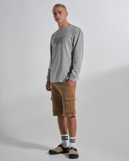Lakeside Cargo Cotton Short - Caramel - Studio Model