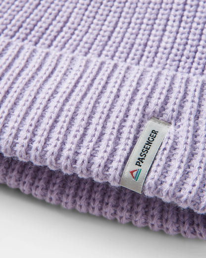 Compass Recycled Beanie - Lilac Mist