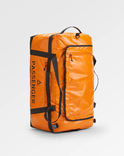 Roamer Recycled 80L Duffel Bag - Sunrise Orange - Flatlay