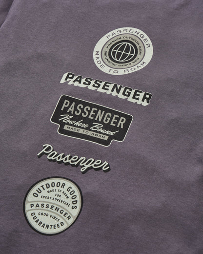 Guided Recycled Cotton T-Shirt - Charcoal - Flatlay