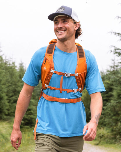 Trailscape Recycled 18L Backpack - Sunrise Orange - Lifestyle - Male
