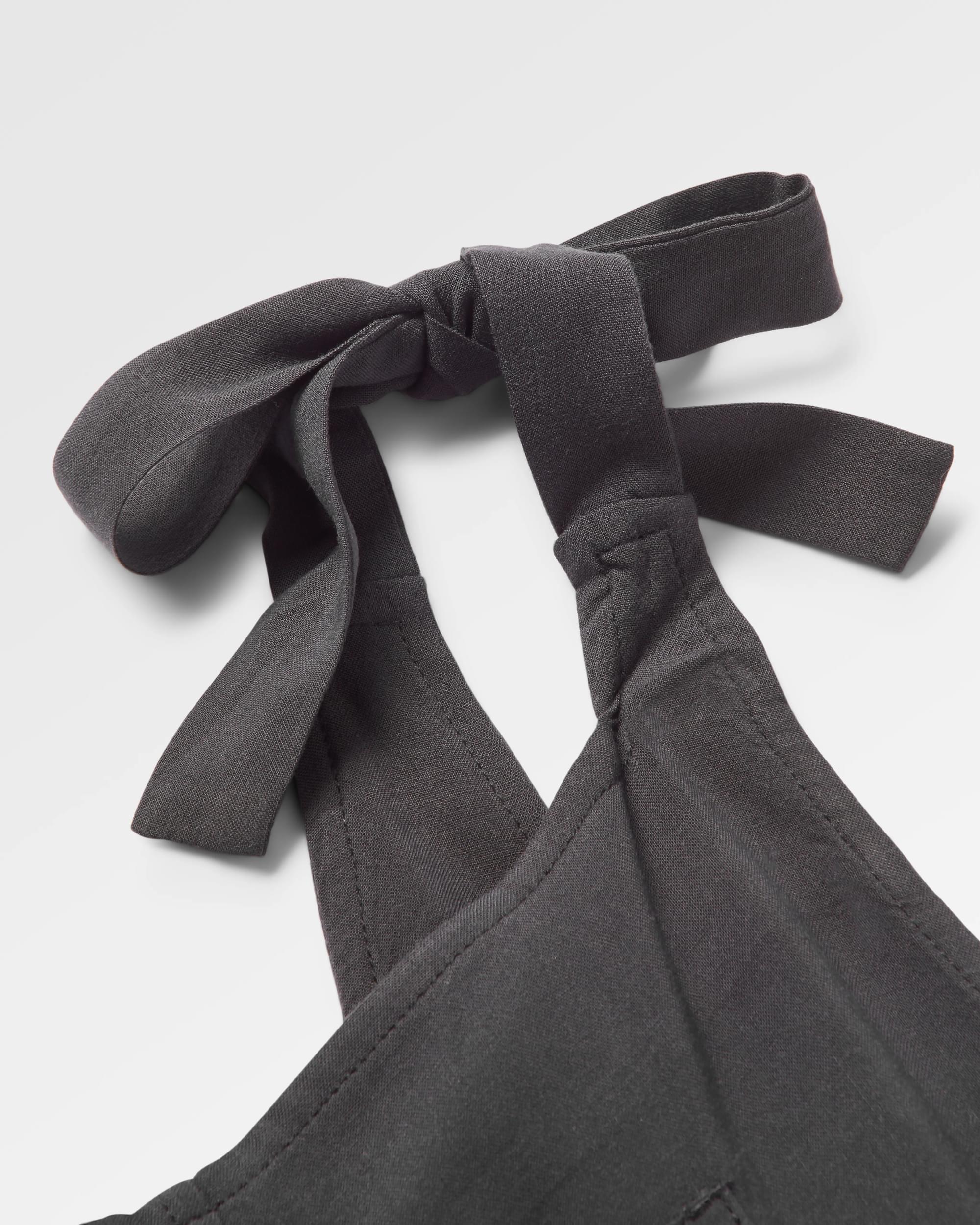 Lazy Day Dungarees - Faded Black - Flatlay