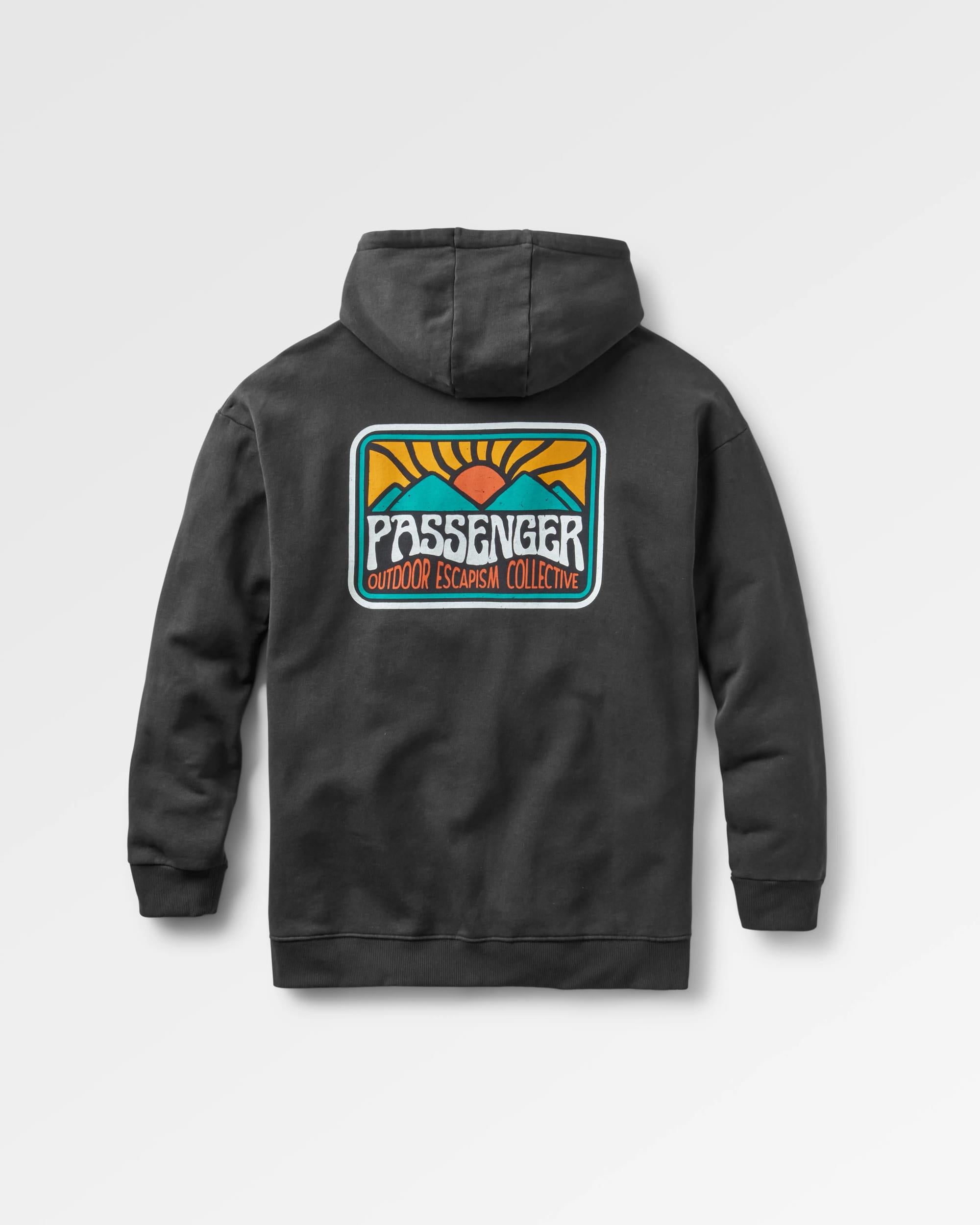 Golden Hour Hoodie - Black - Flatlay