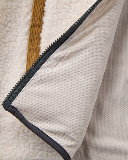 Trekker 2.0 Recycled Deep-Pile Sherpa Fleece - Warm Ivory - Flatlay