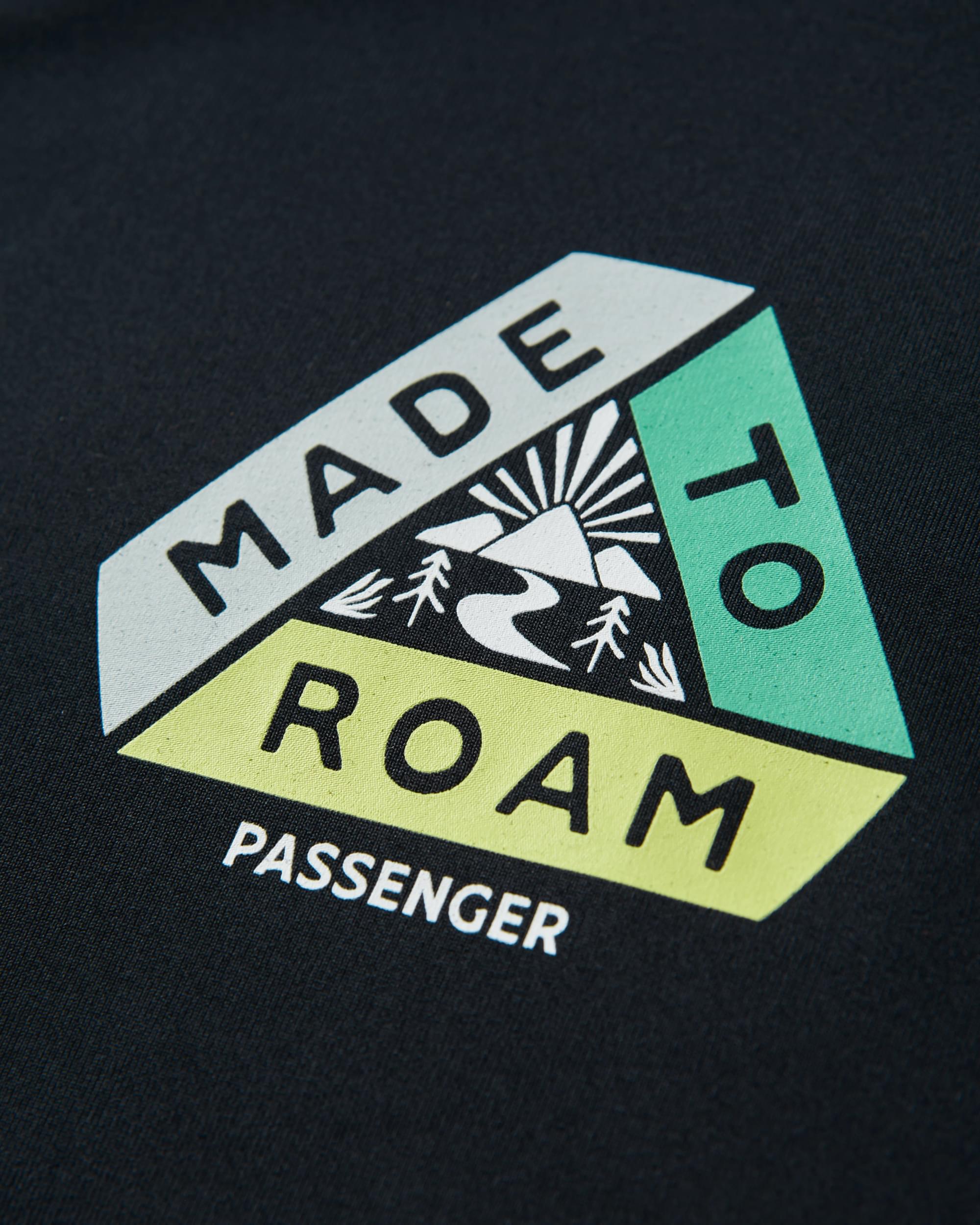 Lakeside Recycled Active T-Shirt - Black - Flatlay