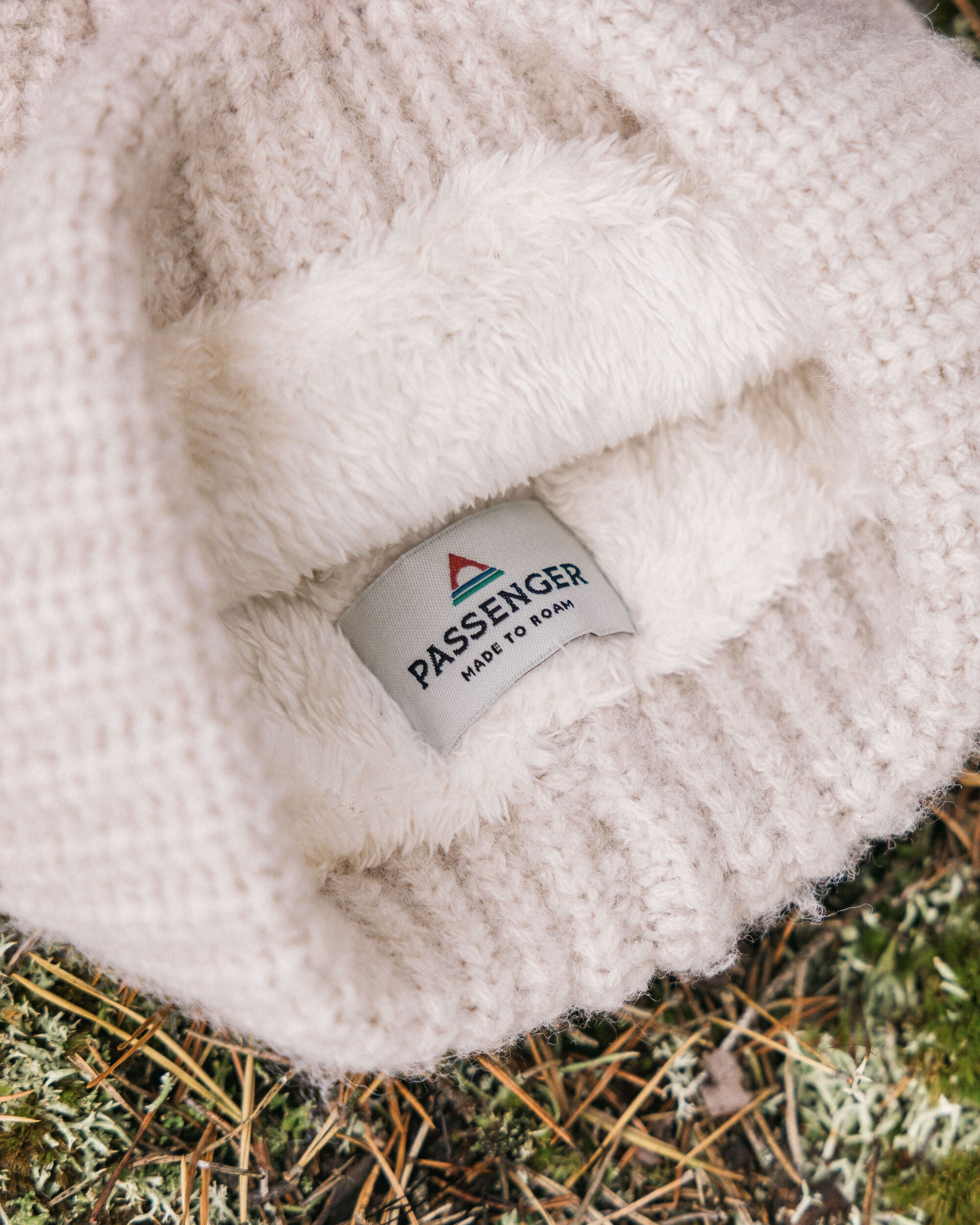 Redwood Fleece Lined Recycled Beanie - Vintage White - Lifestyle