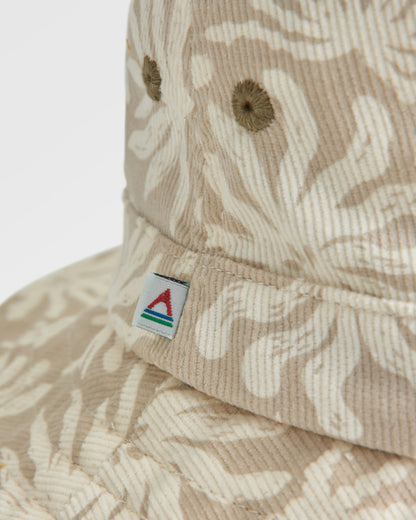 Seaweed Organic Cotton Bucket Hat - Golden Spice/ Seaweed Pebble Grey