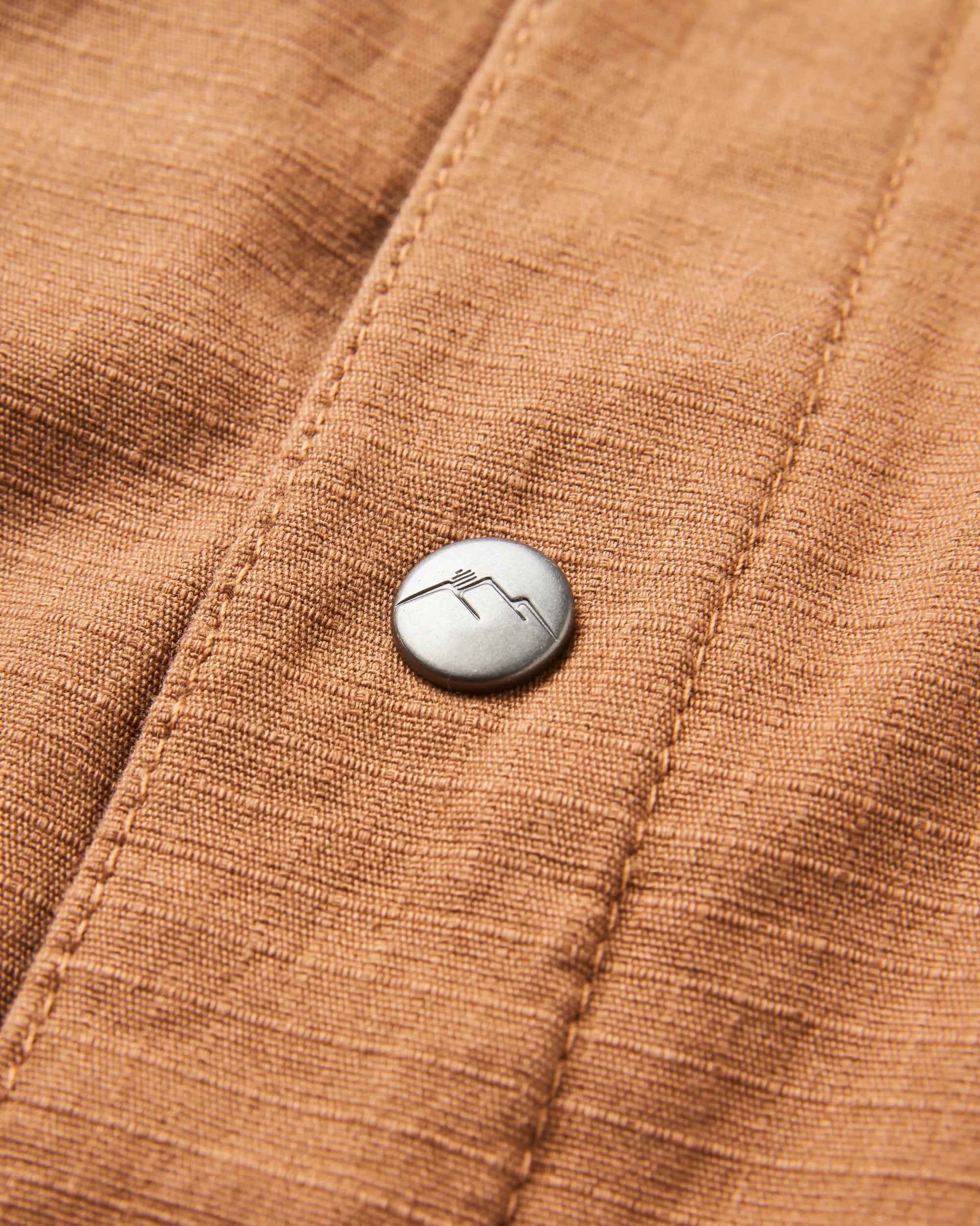 Way Flannel Lined Overshirt - Toffee - Flatlay