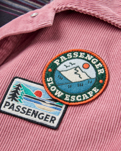 Nomad Corduroy Overshirt - Pink Haze - Flatlay