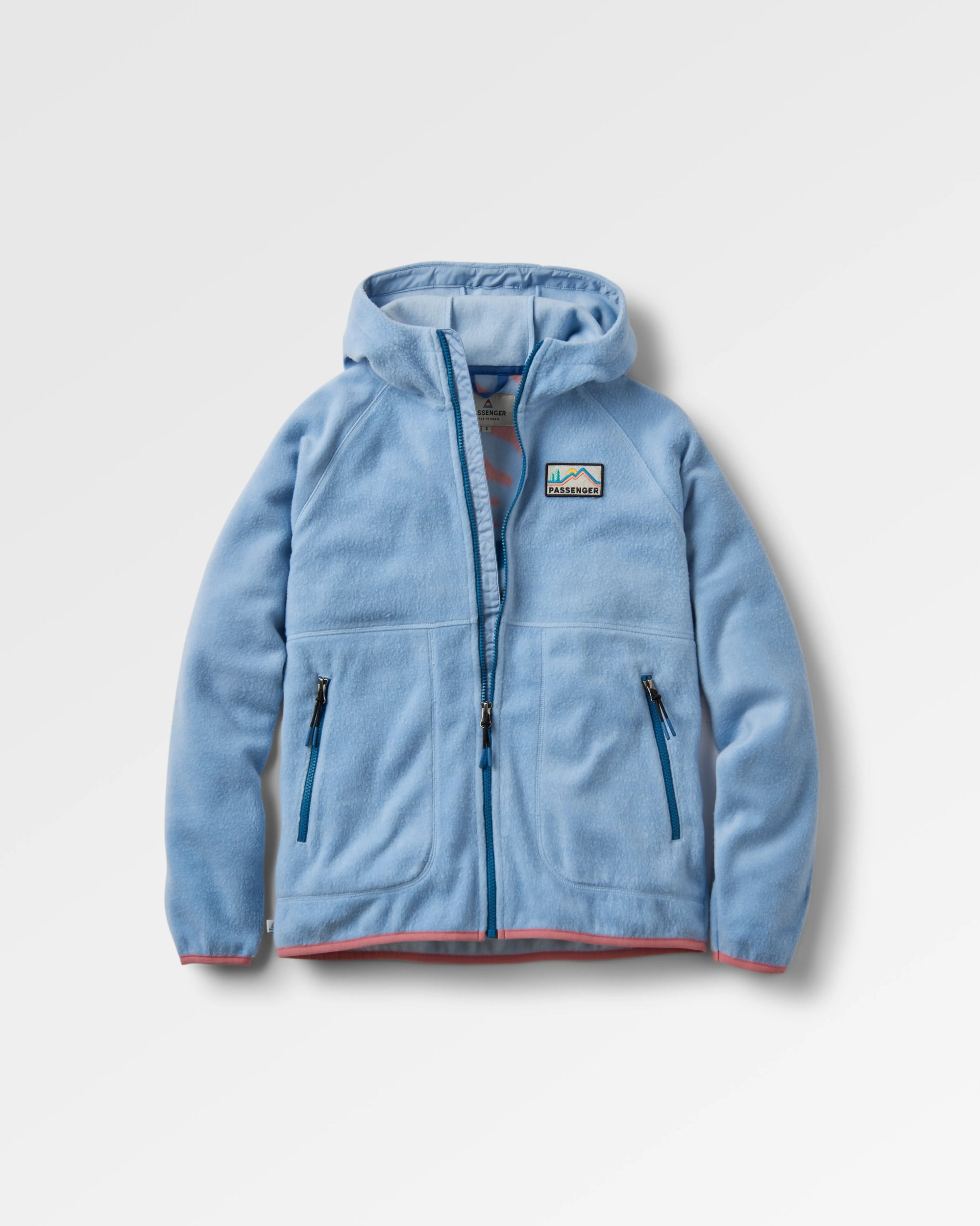 Veste Polaire à Capuche – Bleu Glacier Veste Polaire à Capuche – Bleu Glacier