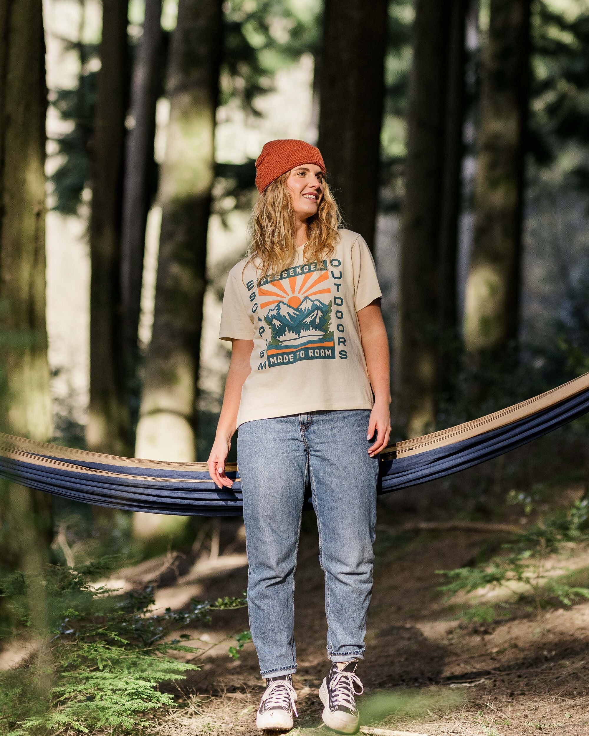 Solitude Recycled Cotton T-Shirt - Birch - Lifestyle