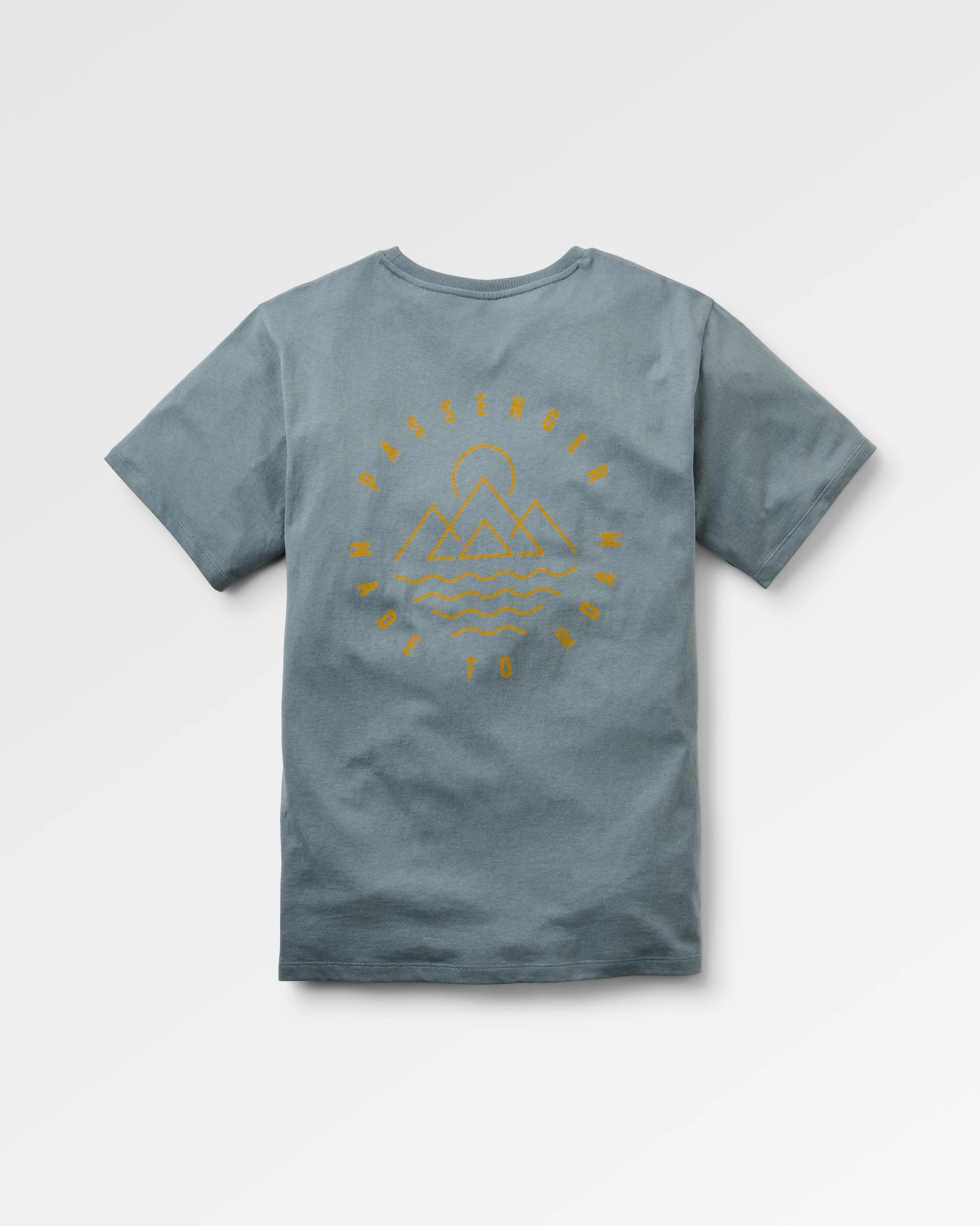 Escapism Recycled Cotton T-Shirt - Storm Grey - Flatlay