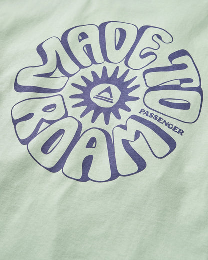 Easy Days Recycled Cotton T-Shirt - Spearmint - Flatlay