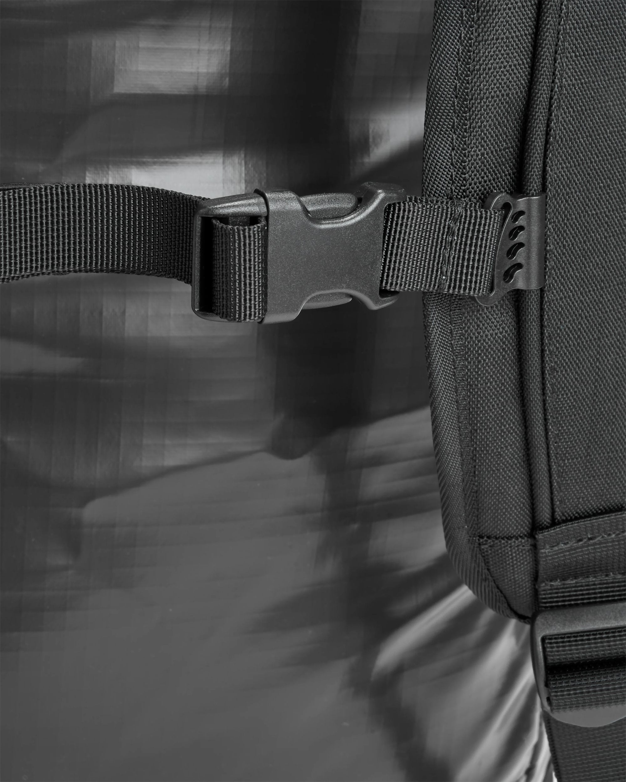 Roamer Recycled 80L Duffel Bag - Phantom Black - Flatlay